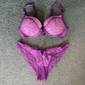 Purple Victoria’s Secret Lingerie Set